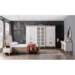 BALAT CREAMBEDROOM SET 180x200 WİTH STORAGE