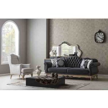 BALAT KREM SOFA SET (3+2+B)